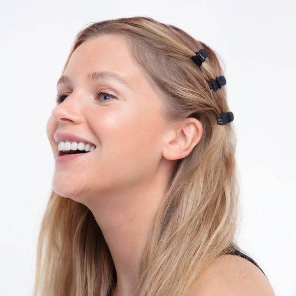 Recycled Plastic X-Small Claw Clips 6pc - Black & Tort