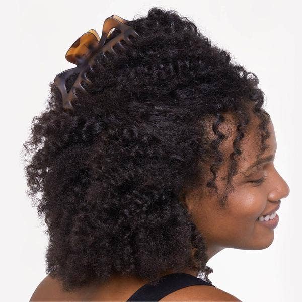 Recycled Plastic Jumbo Classic Claw Clips 2pc - Black & Tort