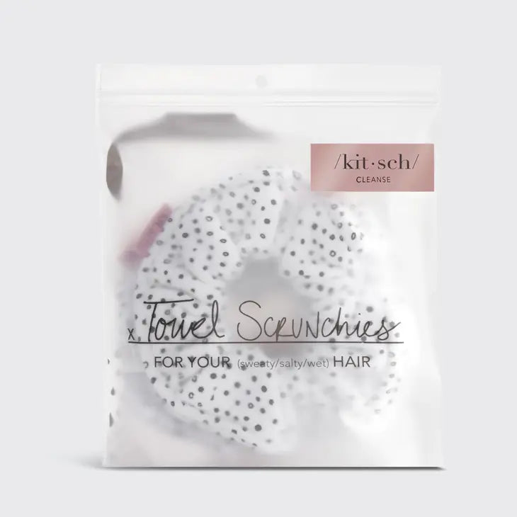 Towel Scrunchie 2 Pack - Micro Dot